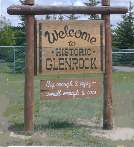 Glenrock, Wyoming Welcome Sign.