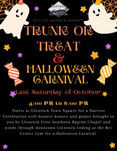 Glenrock, WY Annual Trunk or Treat and Carnival Ad
